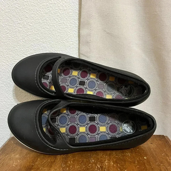 Crocs Womens Black Maryjane Crocband Shoes Y2K 7 Lug Bratz Schoolgirl Oldskool - Picture 2 of 7